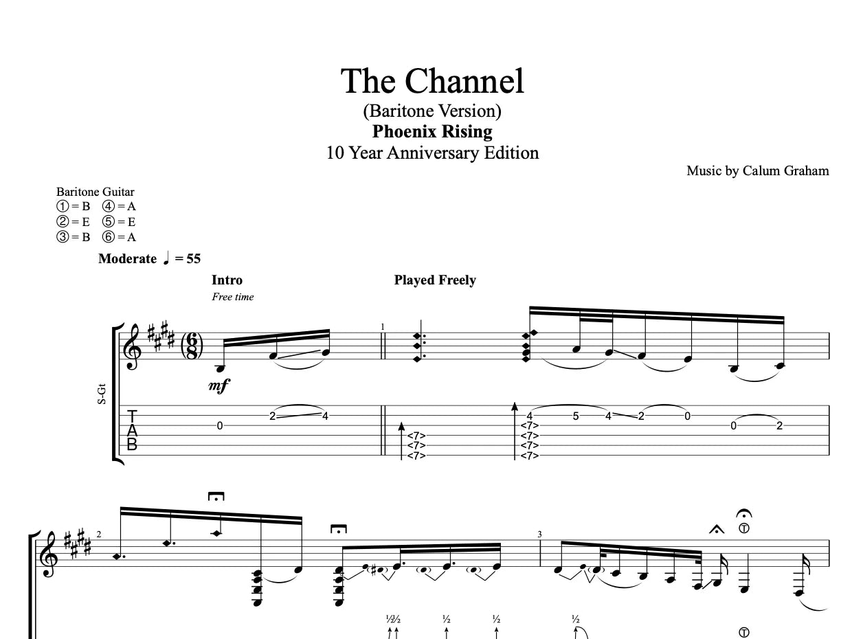"THE CHANNEL" - Guitar Tablature