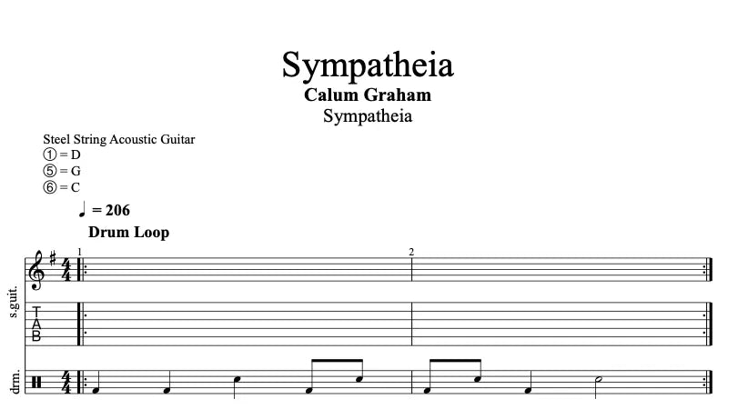 "SYMPATHEIA" - Guitar Tablature