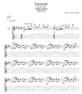 "FAREWELL' - Guitar Tablature